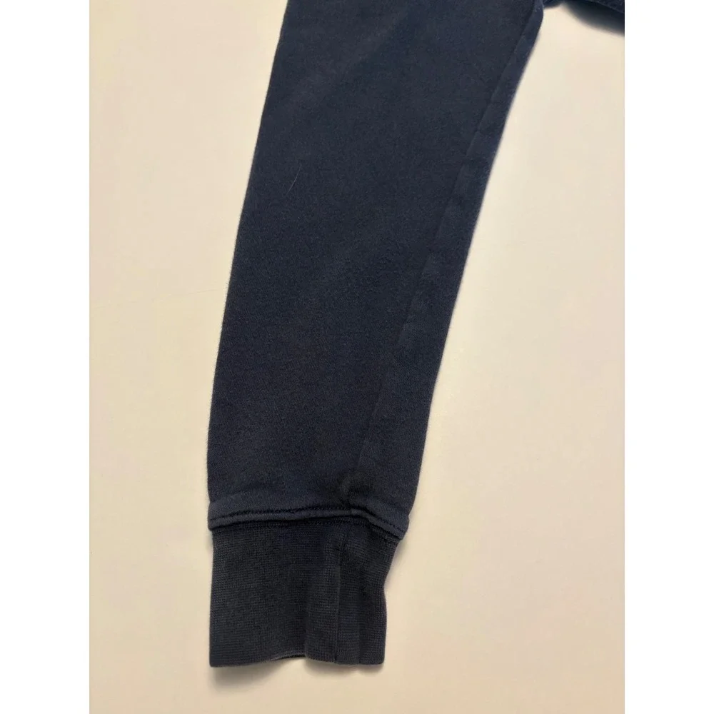 Nike Hoodie Mens XS Navy Blue Fleece Embroidered Swoosh Pullover 0195